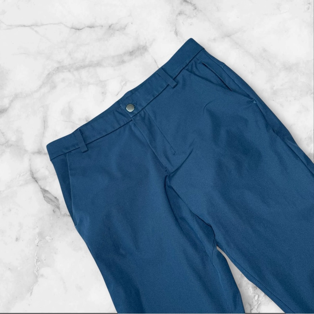 Lululemon abc Classic Fit 5 Pocket Warpstreme Trouser Pant Men’s Navy Blue Sz 30